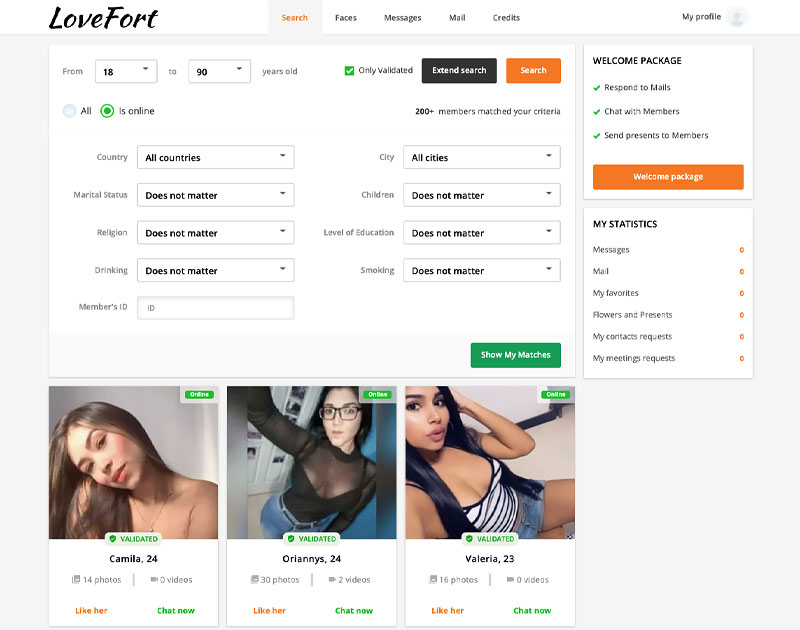 lovefort extended search